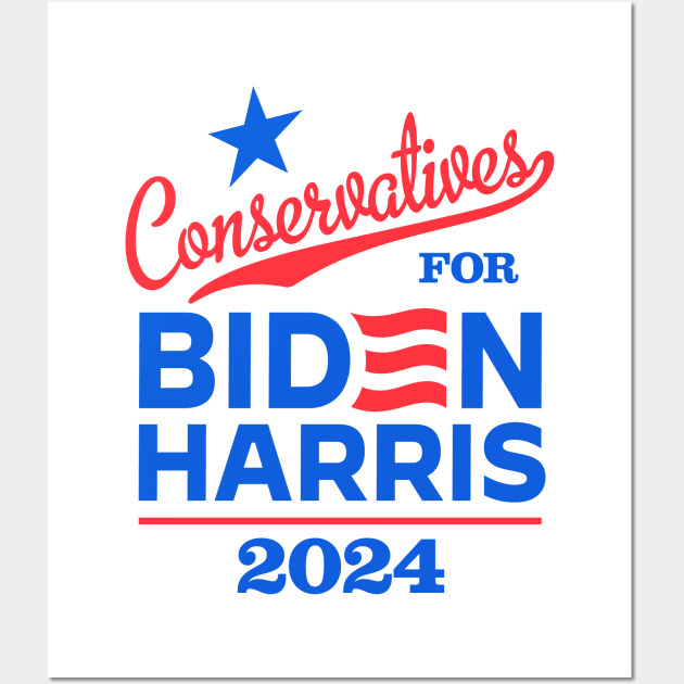 Conservatives For Biden 2024 Wall Art by MotiviTees